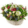 basket of chrysanthemums and roses. Voronezh