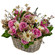 floral arrangement in a basket. Voronezh