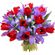 bouquet of tulips and irises. Voronezh